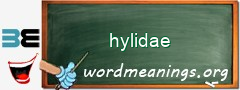 WordMeaning blackboard for hylidae